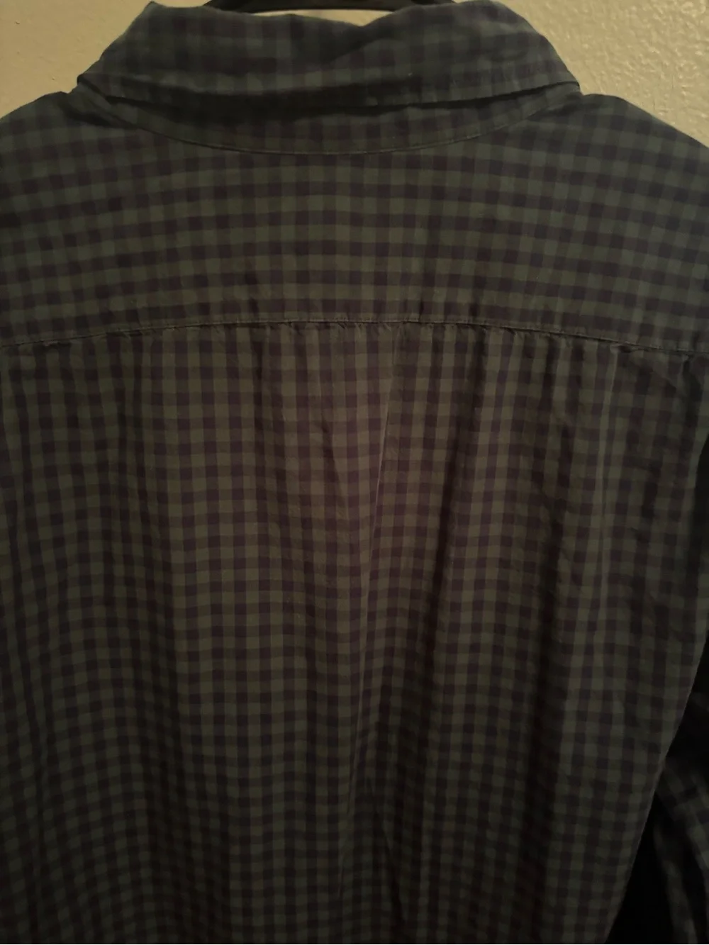 J.Crew Men’s XL Flex Washed Classic Fit Green Navy Gingham Button Down Shirt